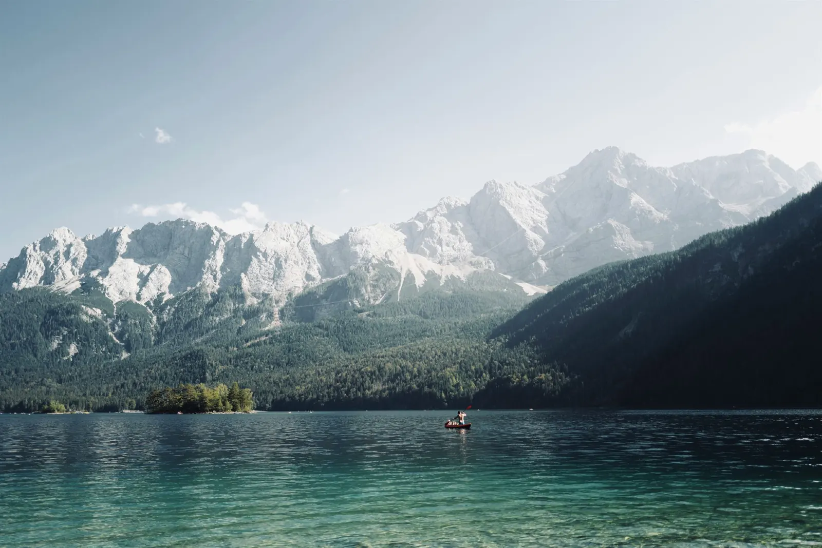 Mountain lake landscape